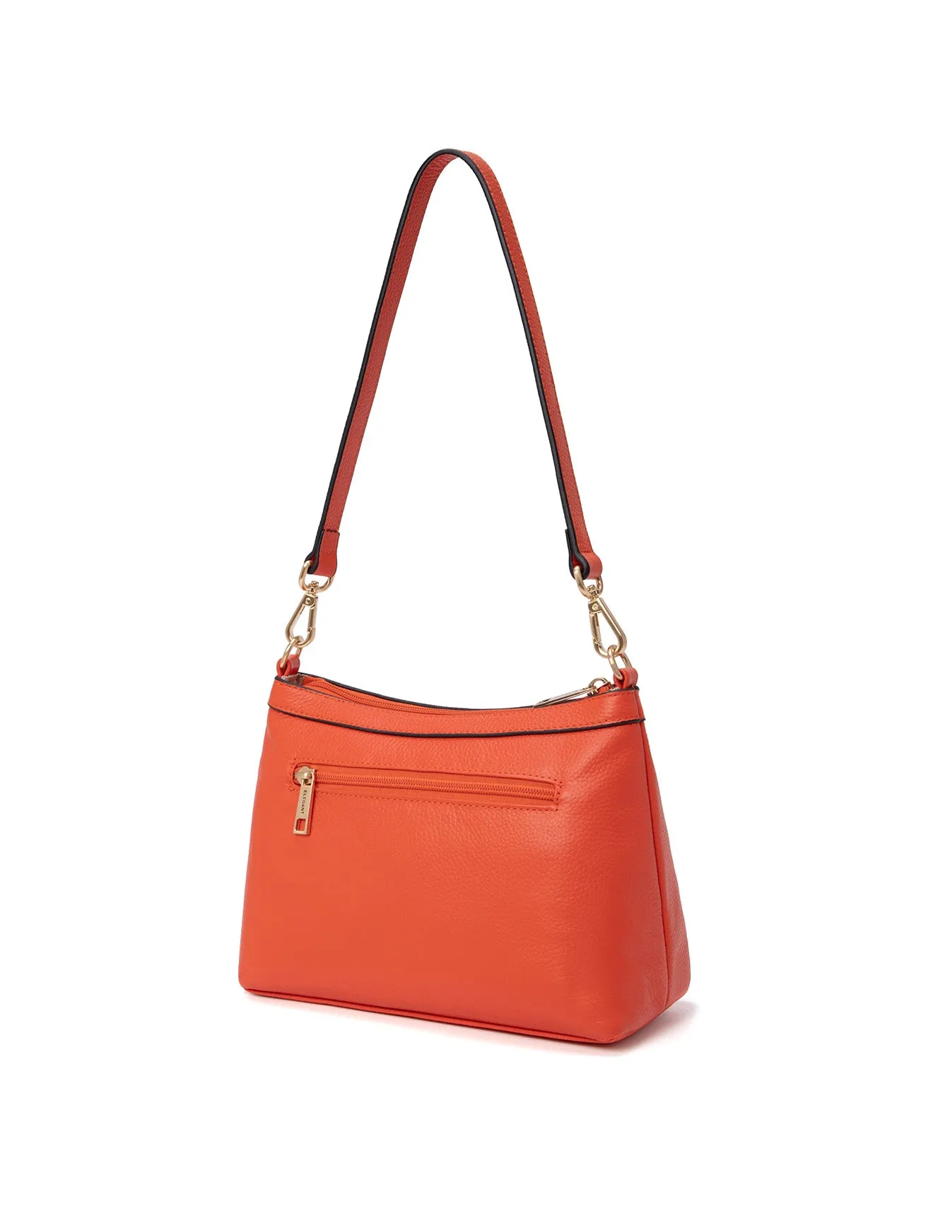 MARCIA LEATHER XBODY BAG-E1-0830-TANGERINE-SALE