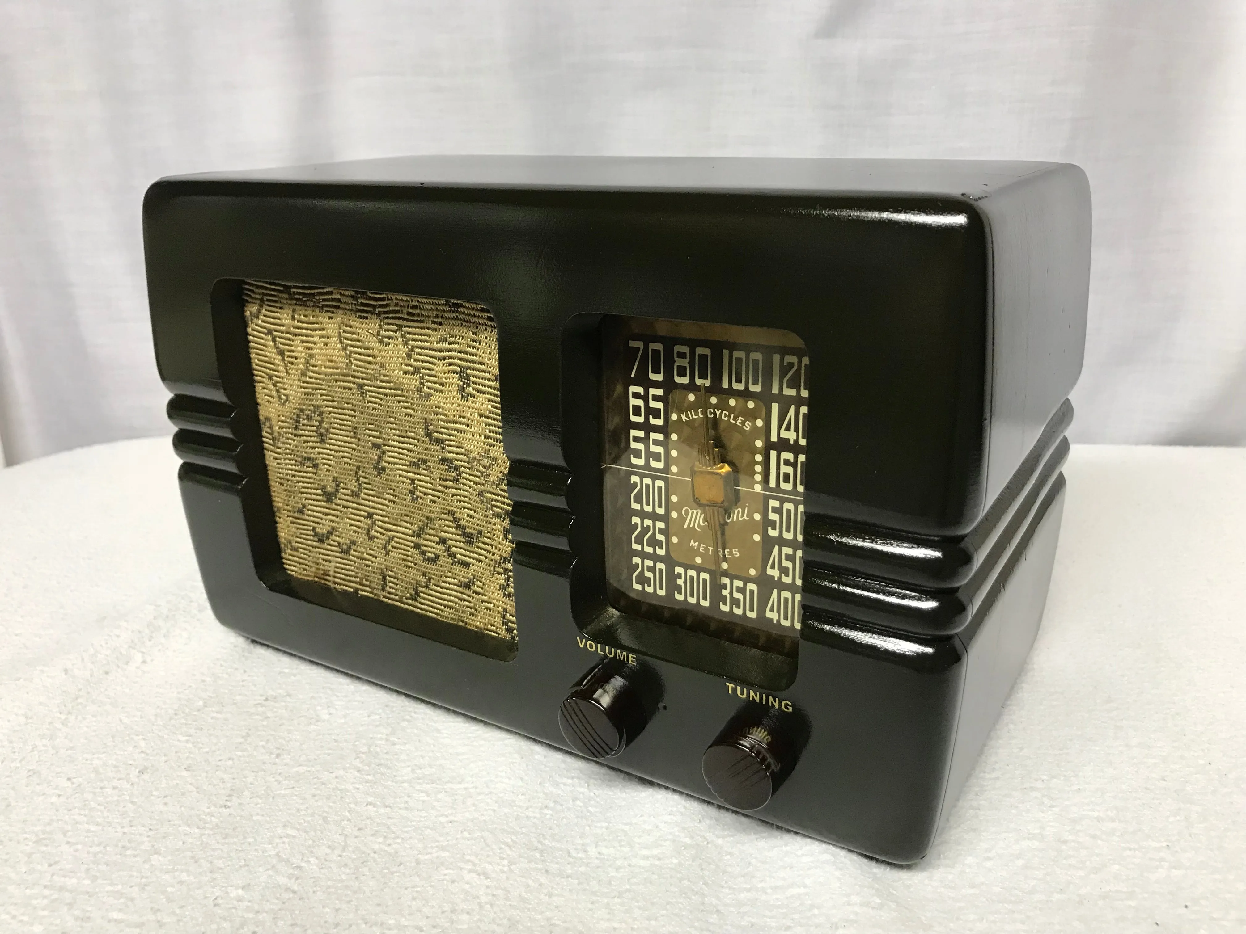 Marconi 180a 1941 Tube Radio With Bluetooth input.