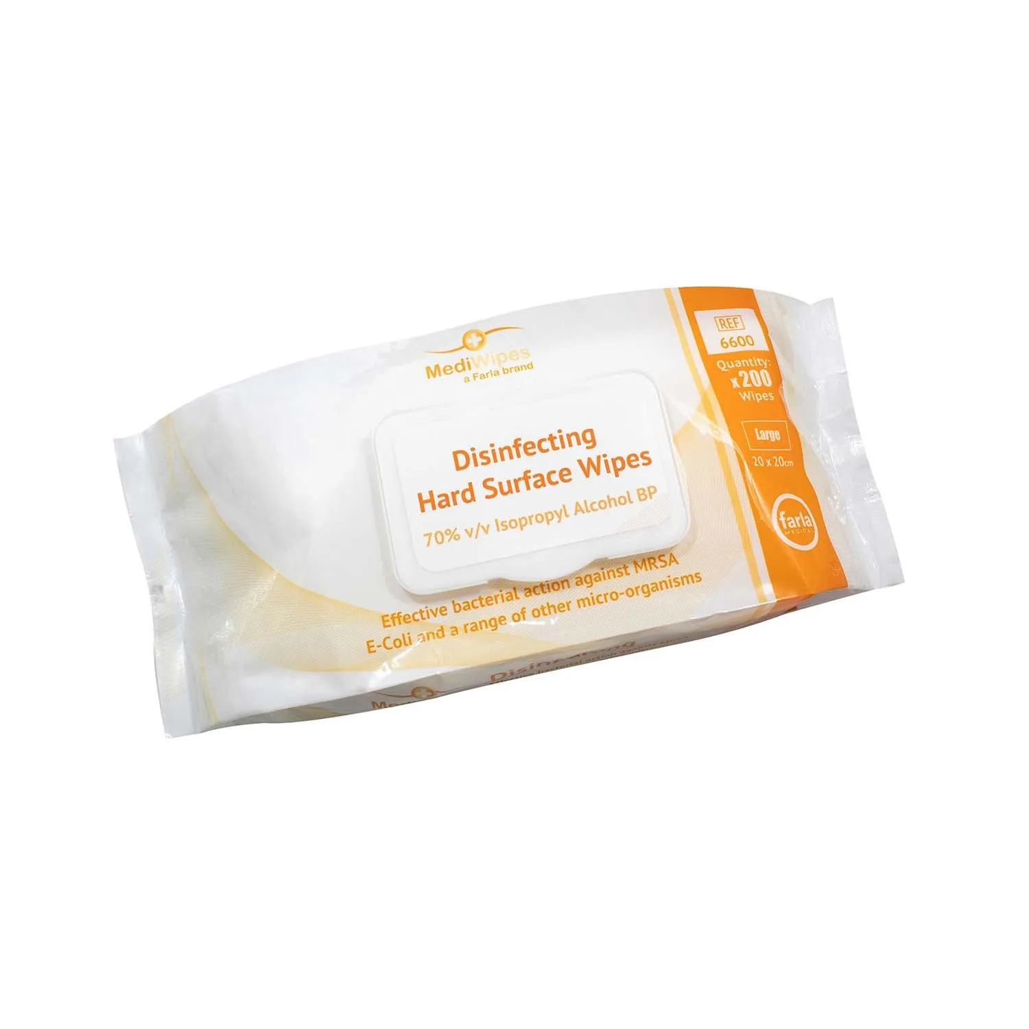 MediWipes Disinfecting Alcohol Based Hard Surface Wipes | Large | Pack of 200