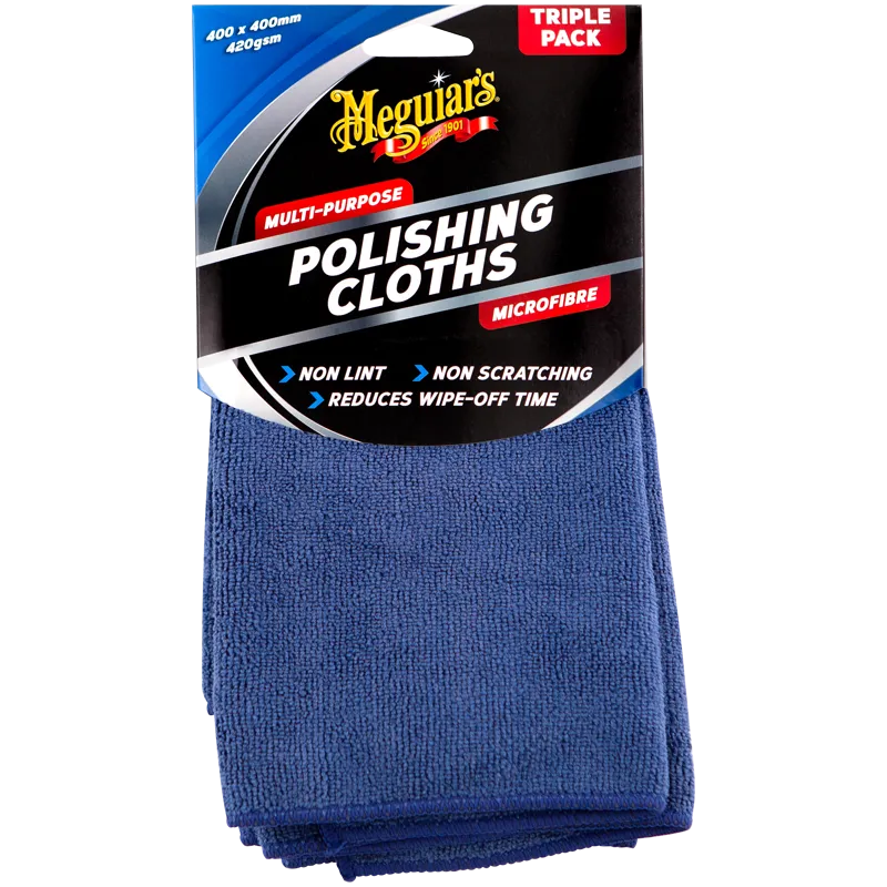 Meguiar's Microfibre Polishing Cloths (Triple Pack)