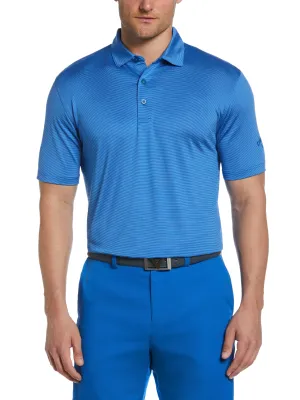 Mens Fine Line Stripe Golf Polo