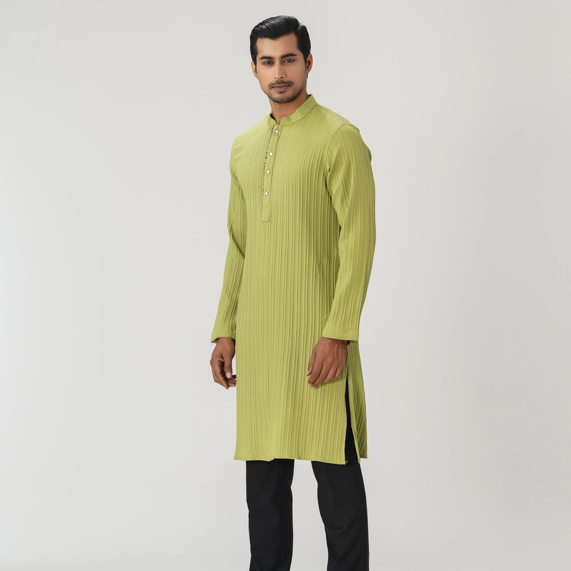 Mens Green Basic Panjabi