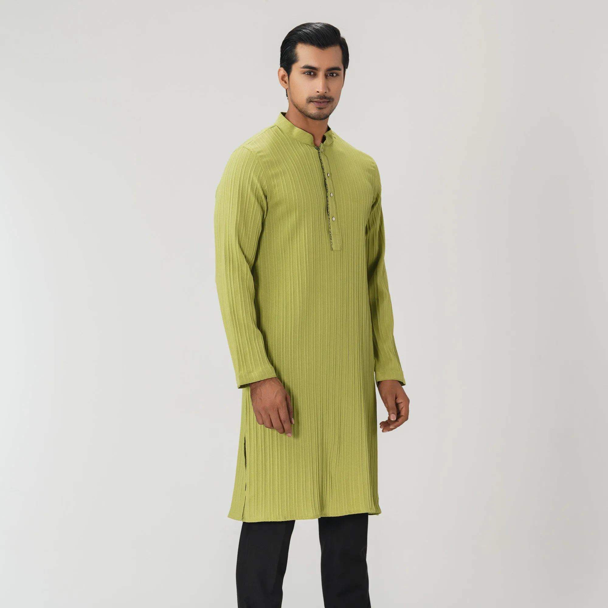 Mens Green Basic Panjabi