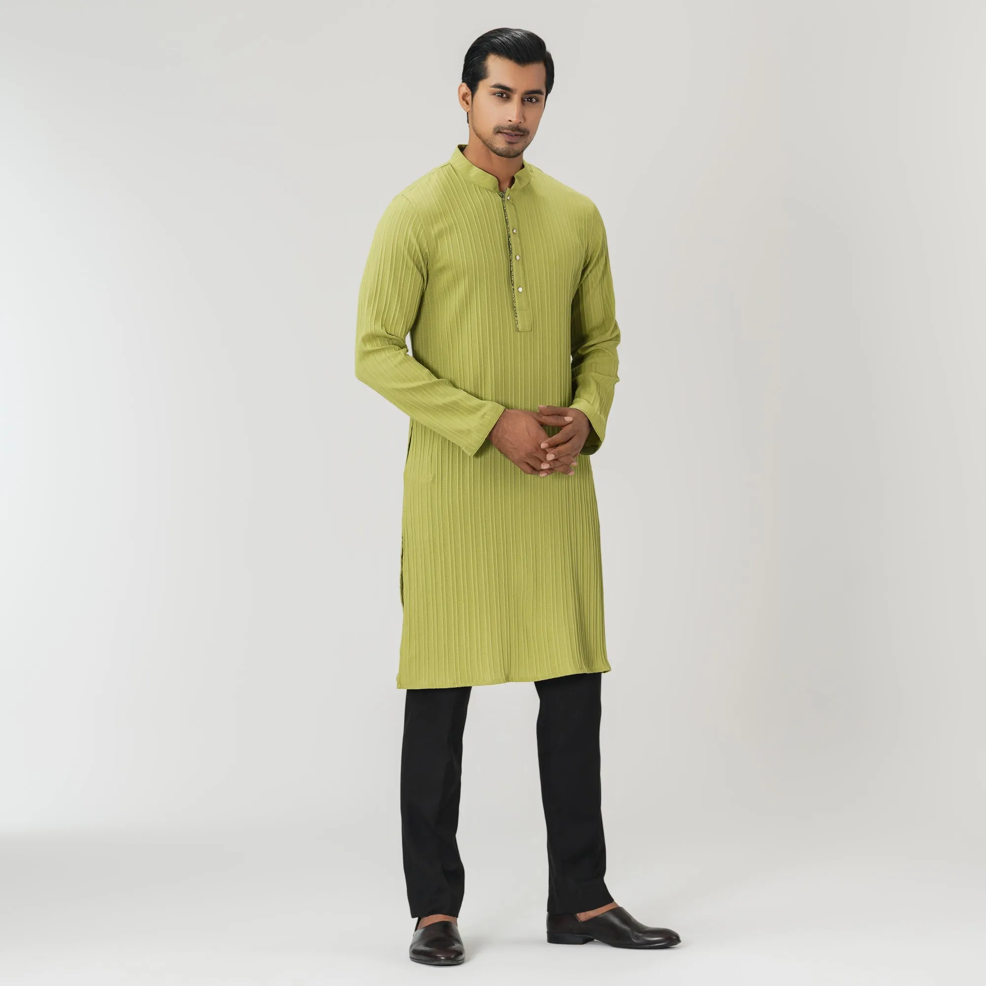Mens Green Basic Panjabi
