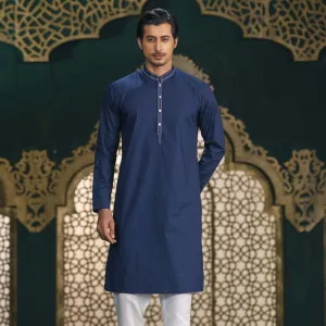 Mens Navy Basic Panjabi