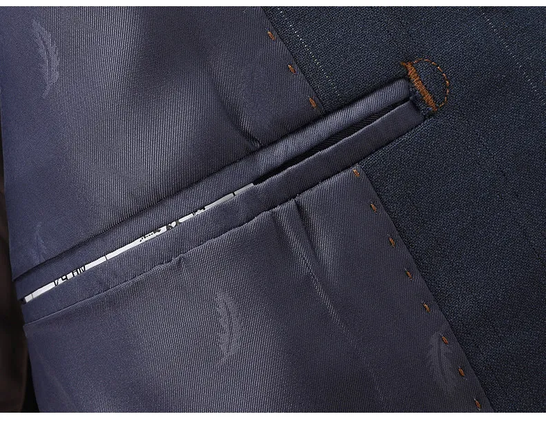 Men's Premium Striped Suit Set | Professional 2-Piece Collection