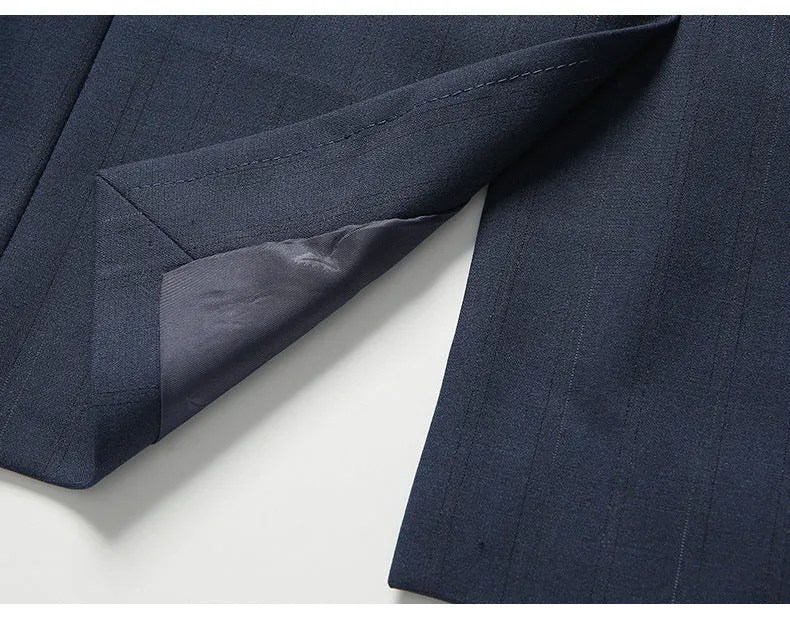 Men's Premium Striped Suit Set | Professional 2-Piece Collection