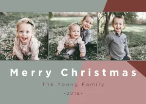 Merry Christmas – Color Block Horizontal