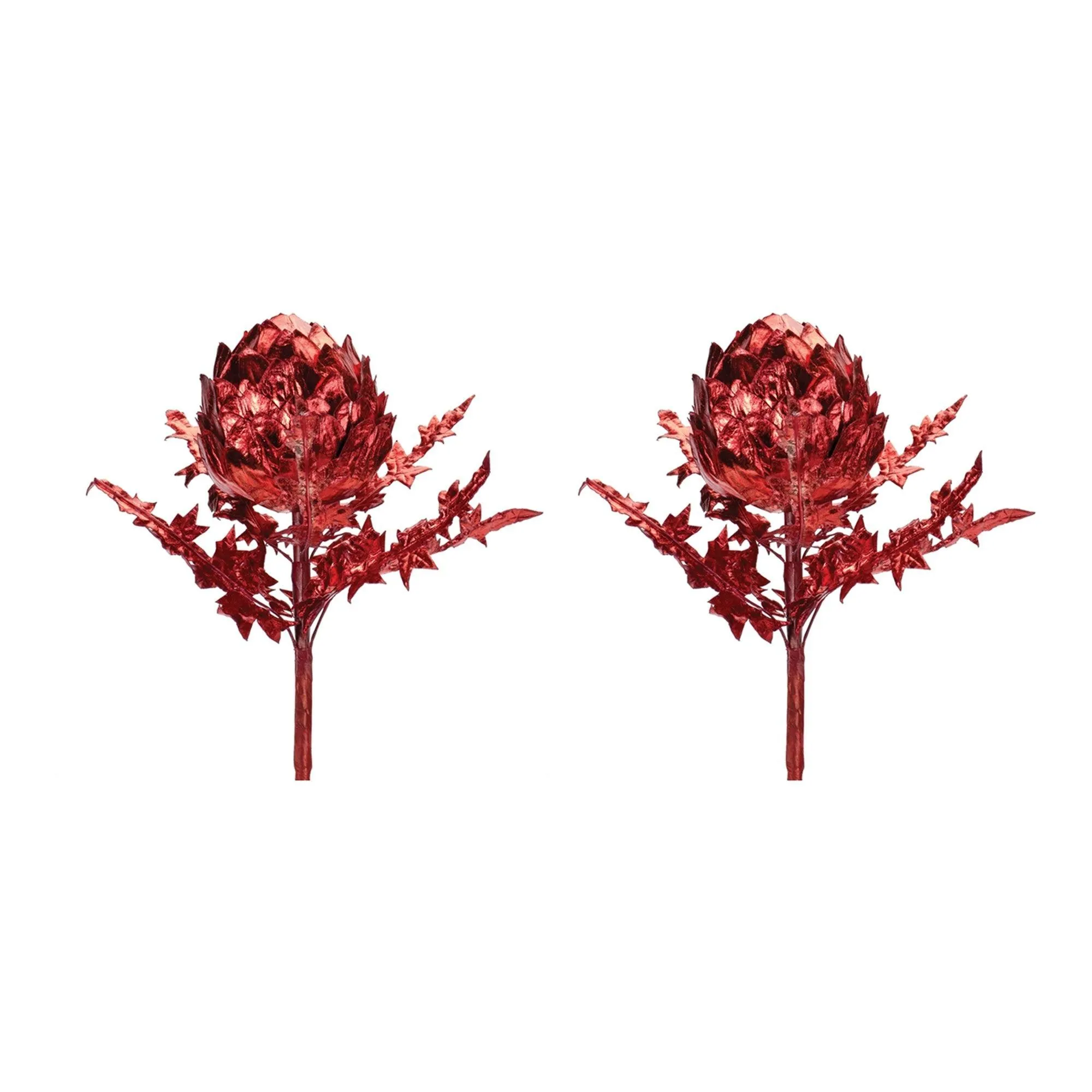 Metallic Artichoke Stem (Set of 2)