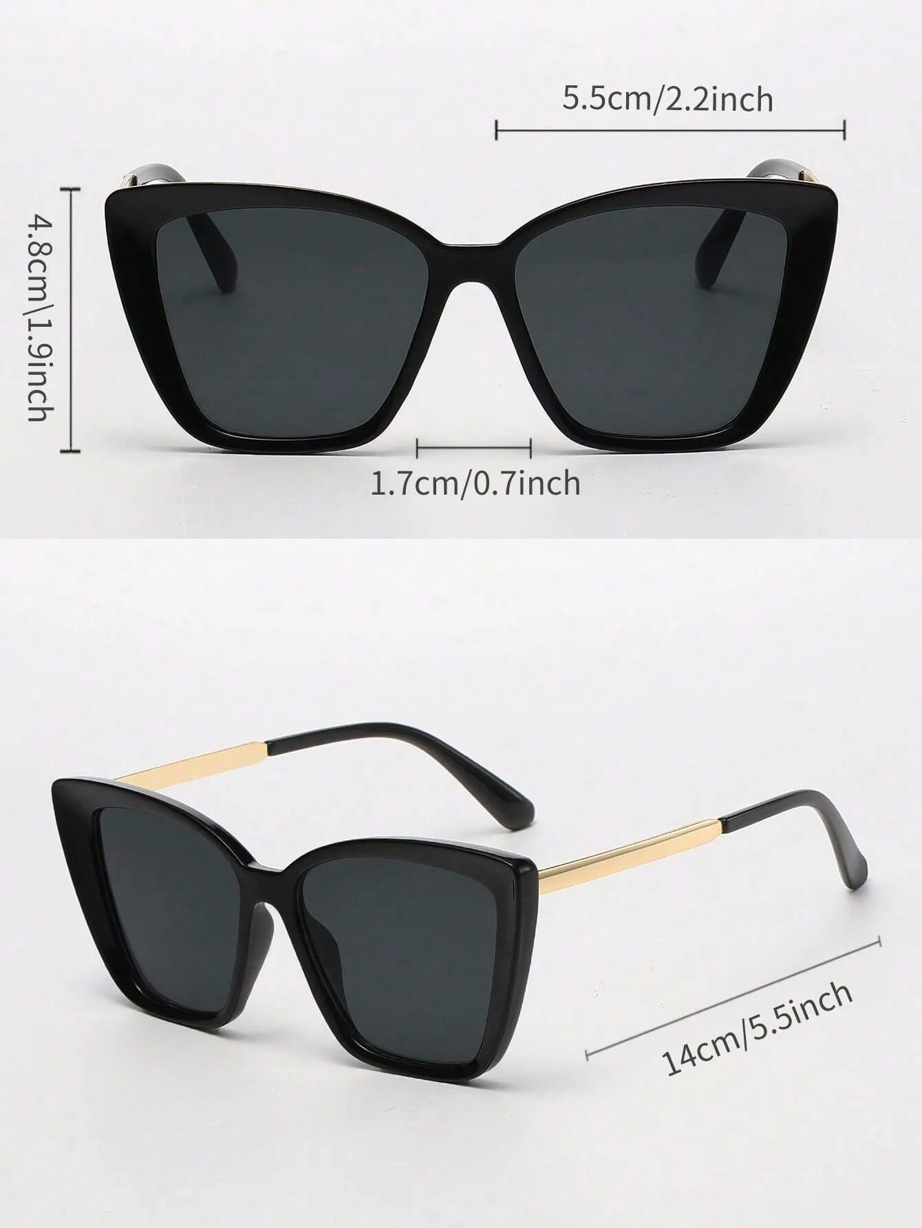 Metallic Fashion Sunglasses