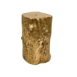 Metallic Resin Log Stool