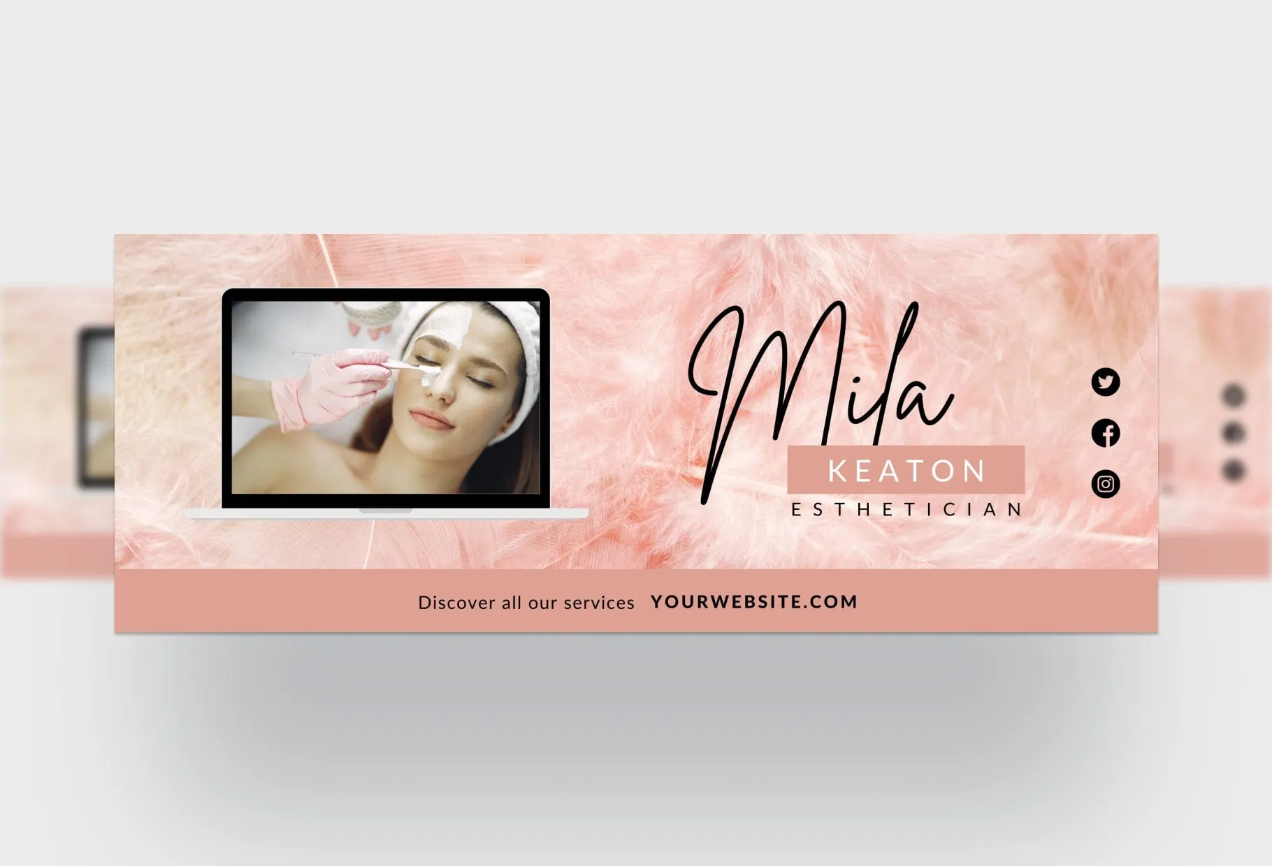 Mila Facebook Cover Canva Template