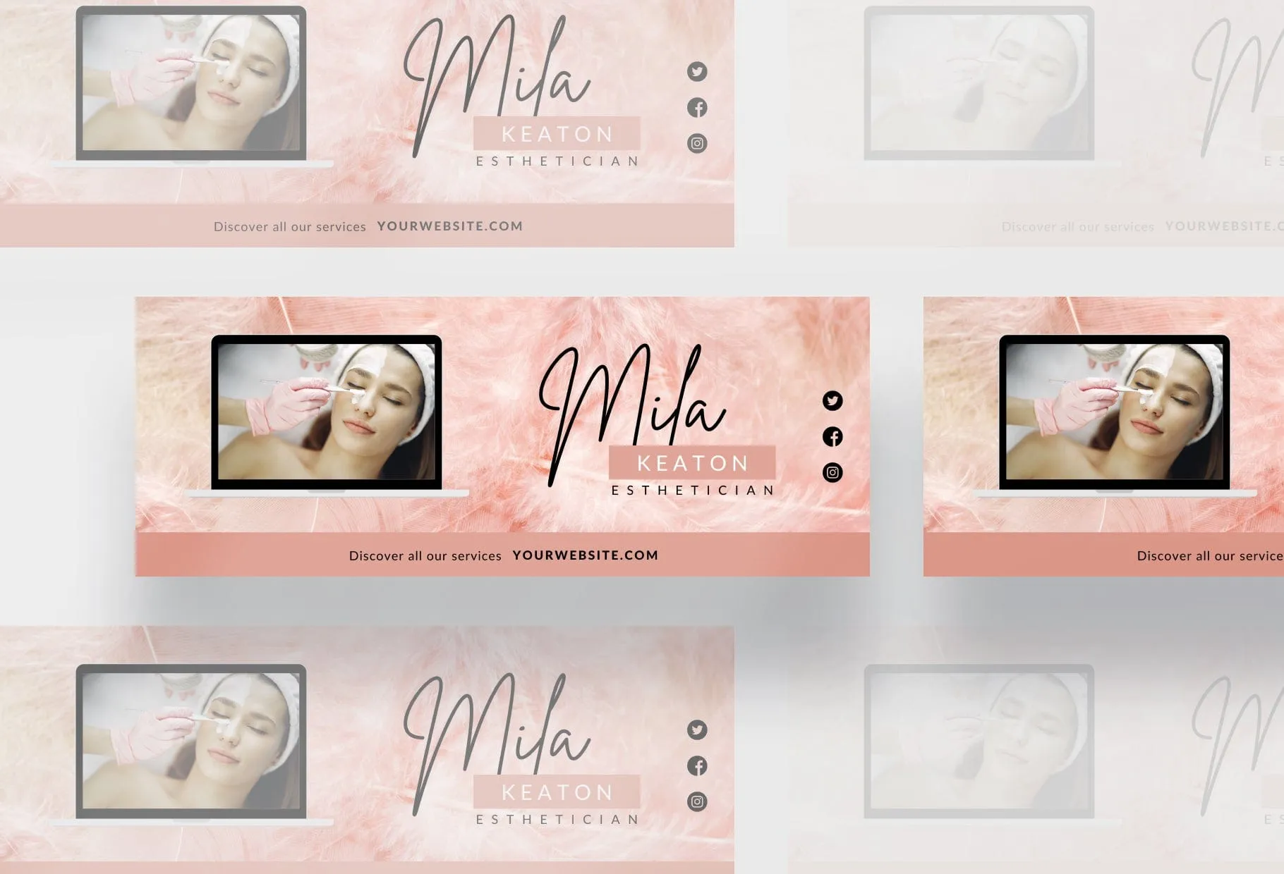 Mila Facebook Cover Canva Template