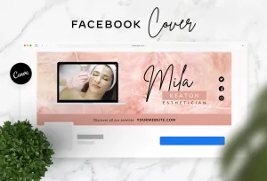 Mila Facebook Cover Canva Template
