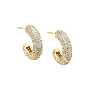 Mini Jumbo Pavé Hoop Earring