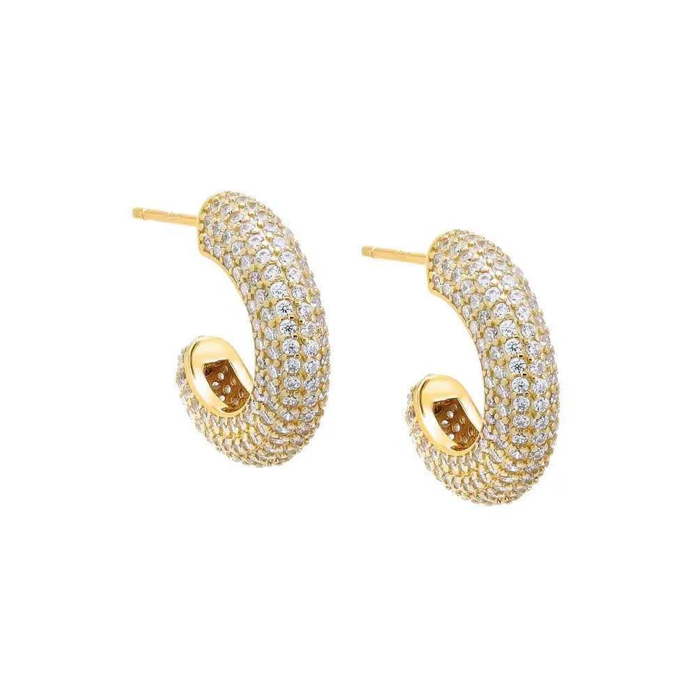 Mini Jumbo Pavé Hoop Earring
