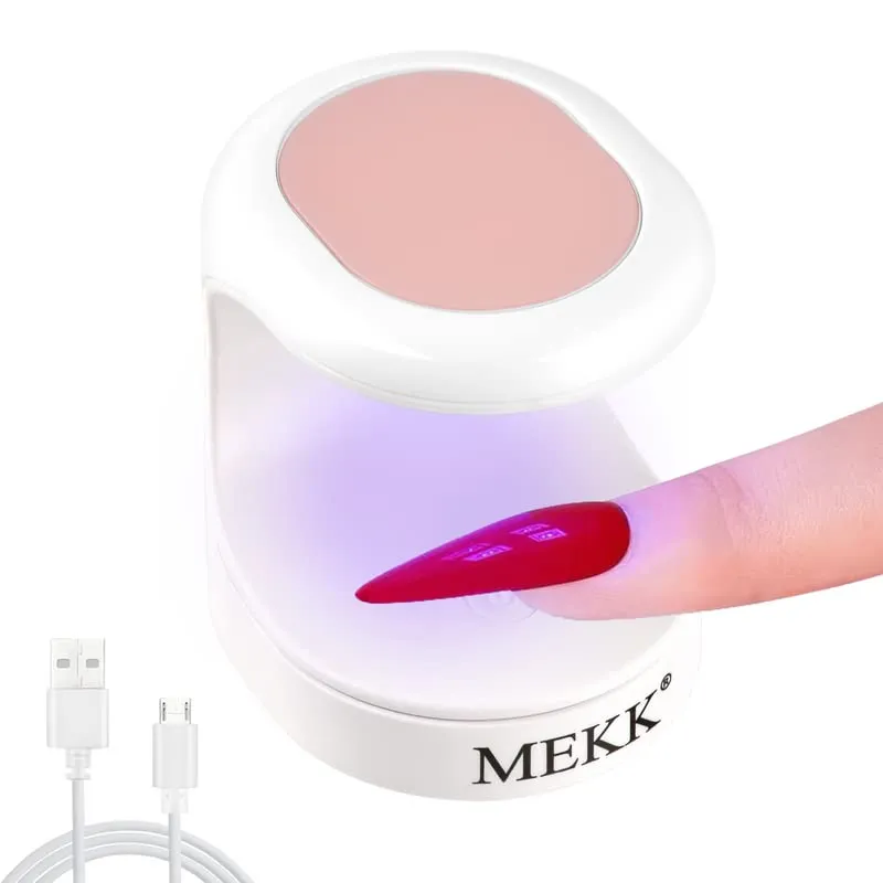 Mini UV LED Nail Lamp MEKK Nail Lamp Mini UV Light for Nails Mini UV Nail Light for Gel Nails 16W UV Light for Nails Nail Dryer Professional Nail Lamp for Nail Art Tools Portable Manicure Kit
