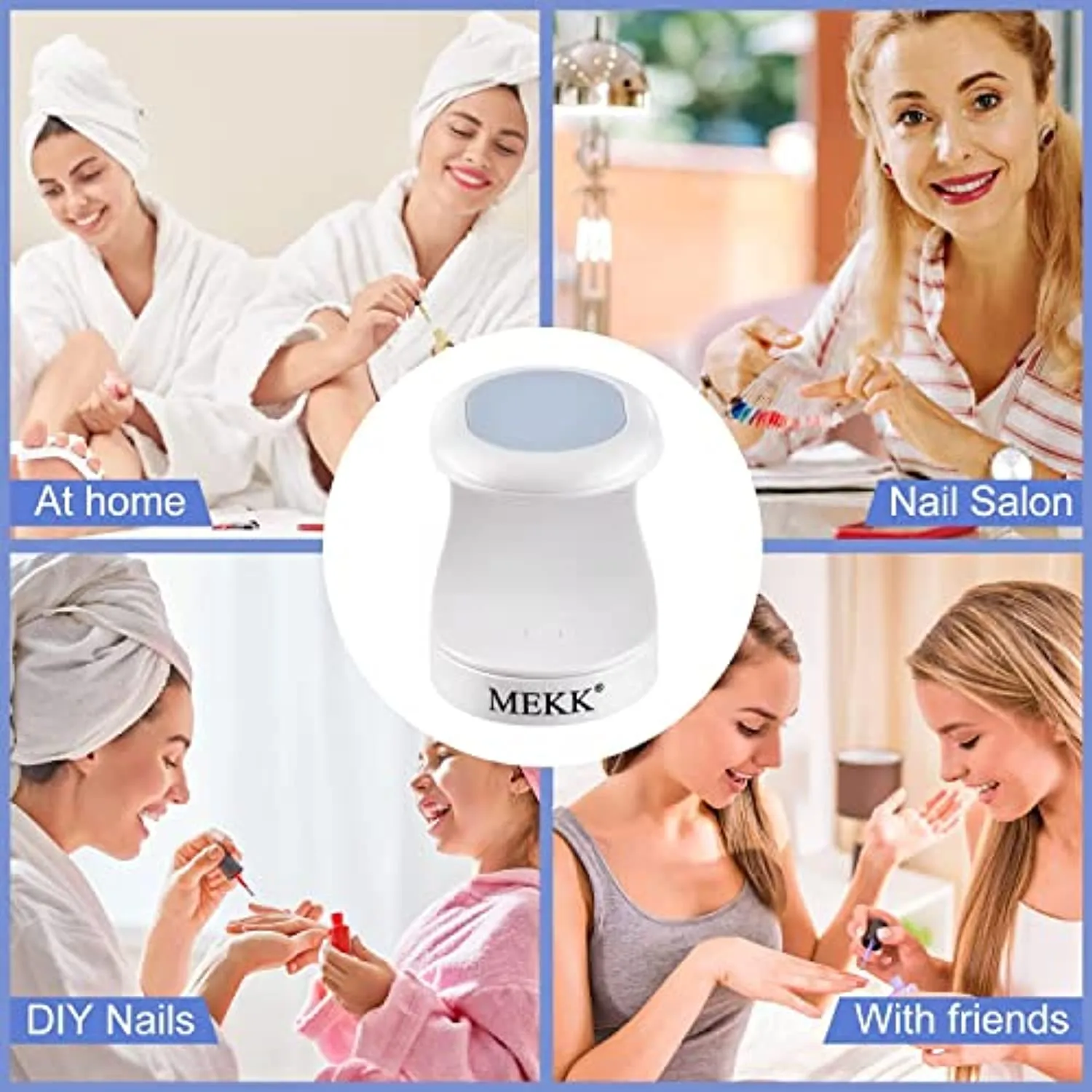 Mini UV LED Nail Lamp MEKK Nail Lamp Mini UV Light for Nails Mini UV Nail Light for Gel Nails 16W UV Light for Nails Nail Dryer Professional Nail Lamp for Nail Art Tools Portable Manicure Kit