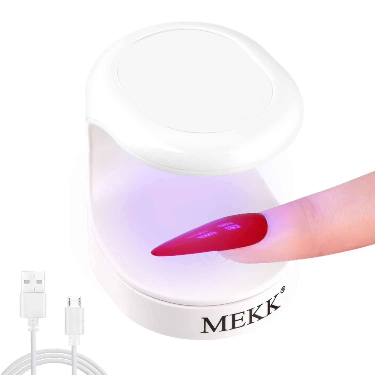 Mini UV LED Nail Lamp MEKK Nail Lamp Mini UV Light for Nails Mini UV Nail Light for Gel Nails 16W UV Light for Nails Nail Dryer Professional Nail Lamp for Nail Art Tools Portable Manicure Kit