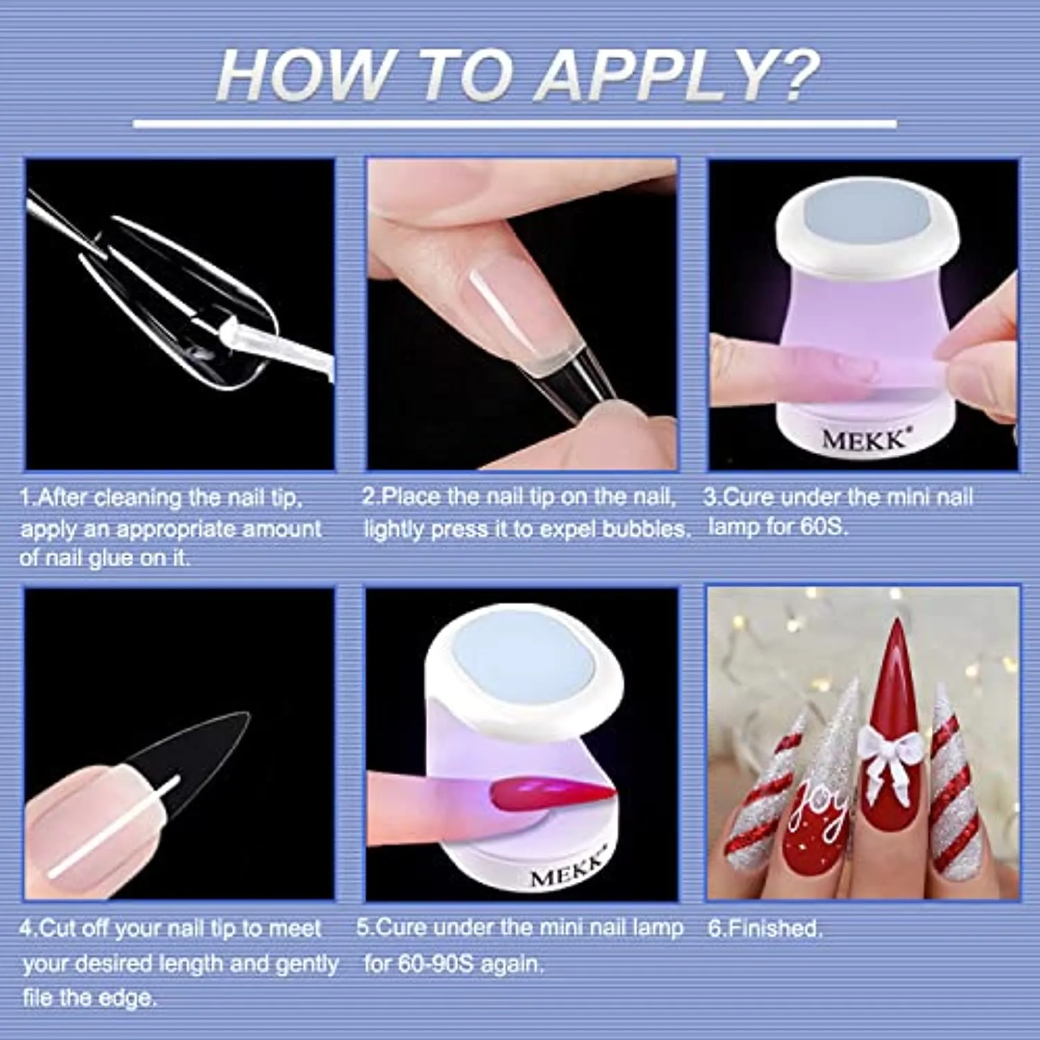 Mini UV LED Nail Lamp MEKK Nail Lamp Mini UV Light for Nails Mini UV Nail Light for Gel Nails 16W UV Light for Nails Nail Dryer Professional Nail Lamp for Nail Art Tools Portable Manicure Kit