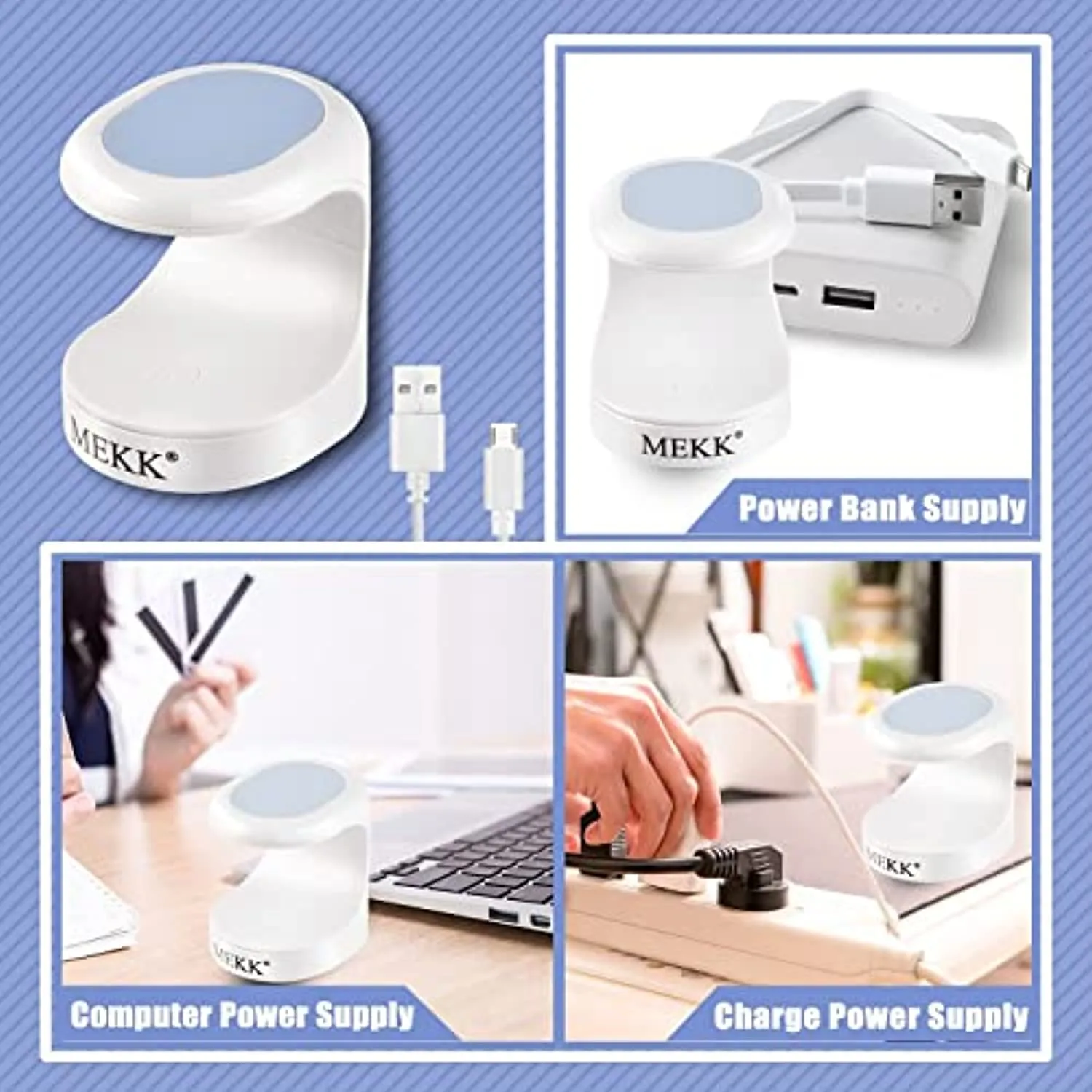 Mini UV LED Nail Lamp MEKK Nail Lamp Mini UV Light for Nails Mini UV Nail Light for Gel Nails 16W UV Light for Nails Nail Dryer Professional Nail Lamp for Nail Art Tools Portable Manicure Kit