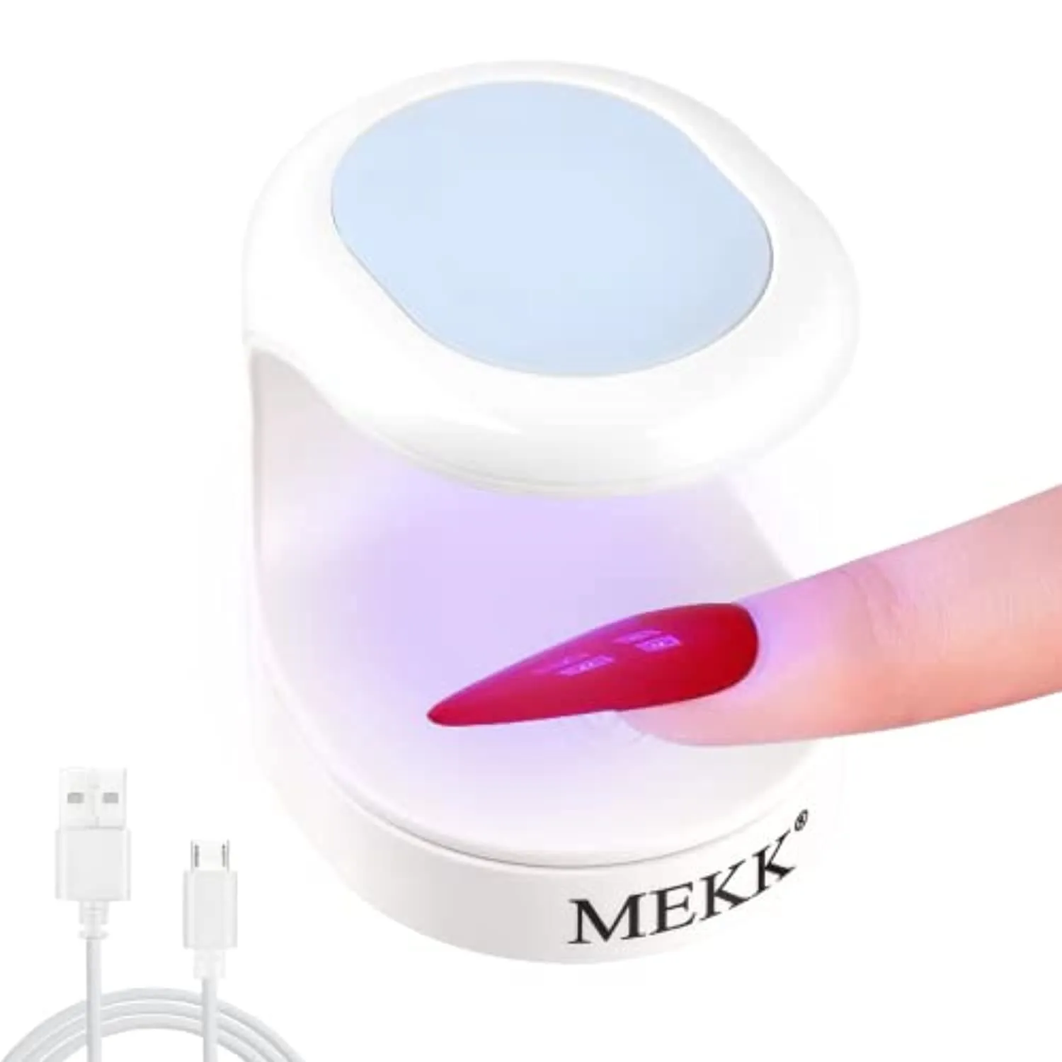 Mini UV LED Nail Lamp MEKK Nail Lamp Mini UV Light for Nails Mini UV Nail Light for Gel Nails 16W UV Light for Nails Nail Dryer Professional Nail Lamp for Nail Art Tools Portable Manicure Kit