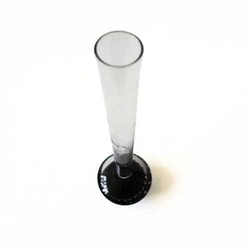 Mobler Vintage retro large unique handmade glass vase with purple solid base