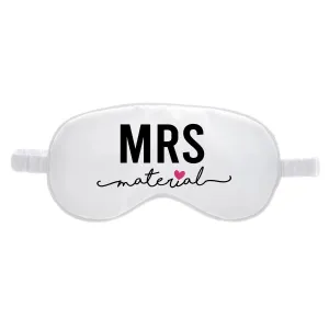 Mrs. Material Silk Eyemask