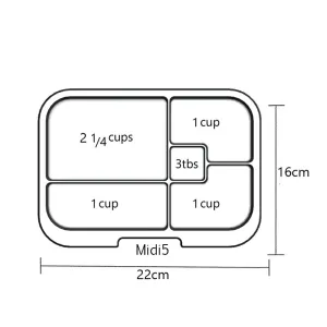 Munchbox Extra Trays - Midi5 Clear Tray