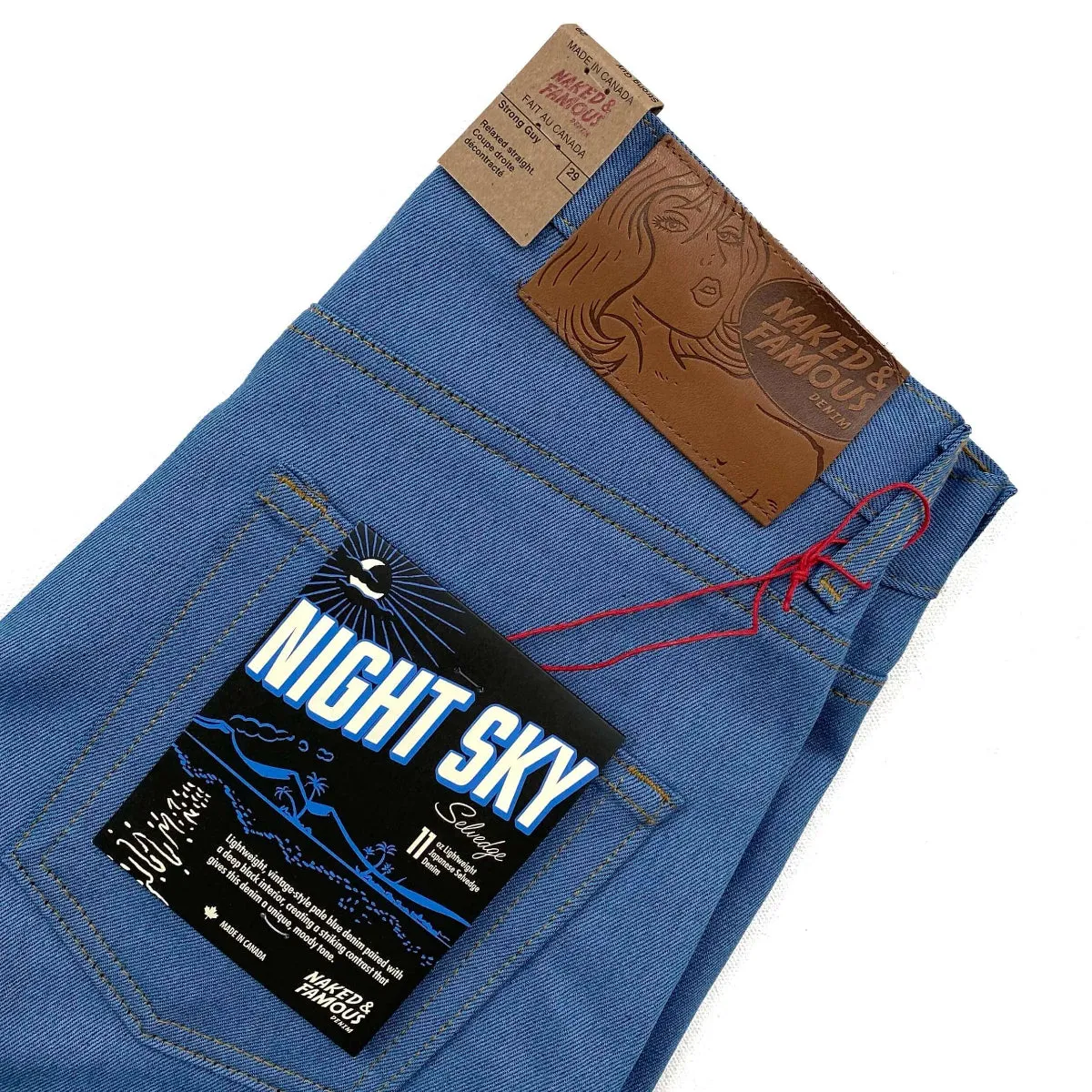 Naked & Famous Denim Night Sky Selvedge - Strong Guy Jeans