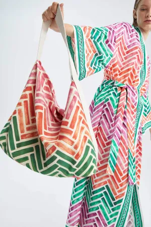 Nefes Istanbul X Defacto Patterned Handbag