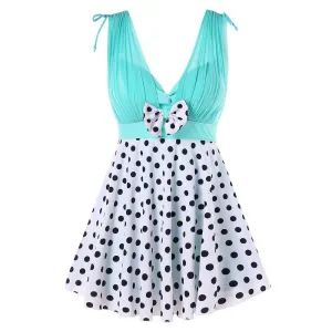 One Piece Polka Dot Swimwear