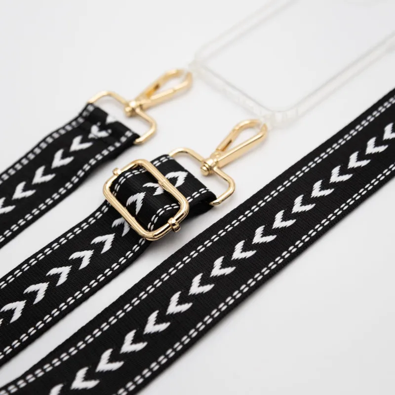 Onyx Arrow Woven Strap