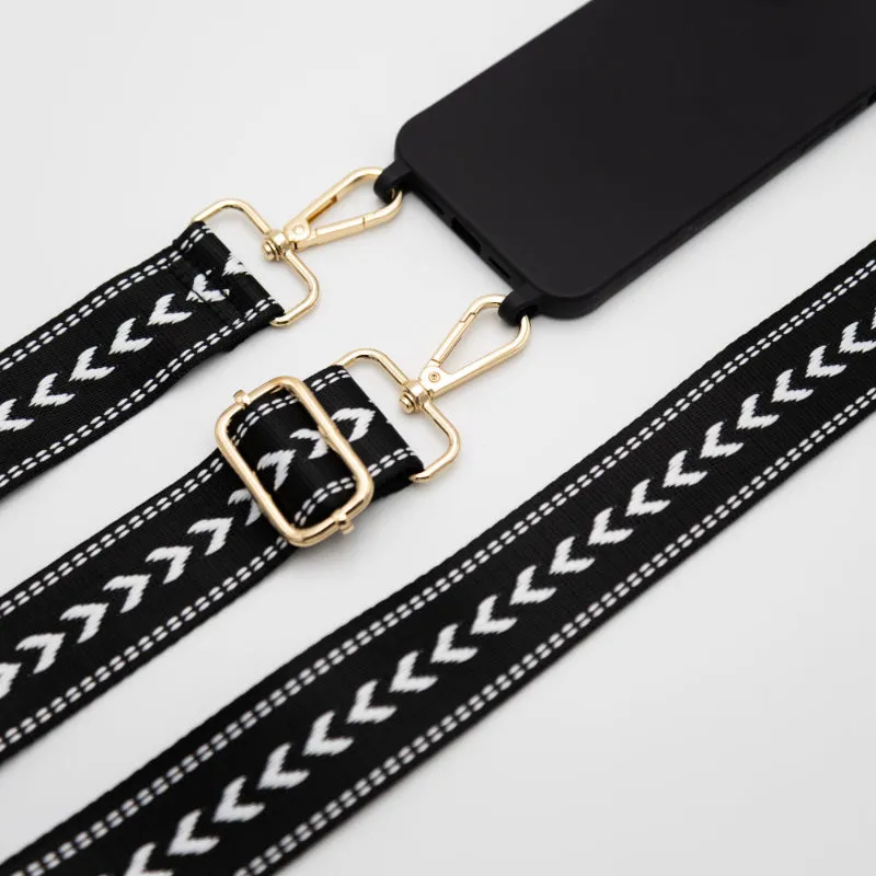 Onyx Arrow Woven Strap