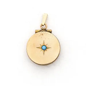 Opal Starburst Antique Locket