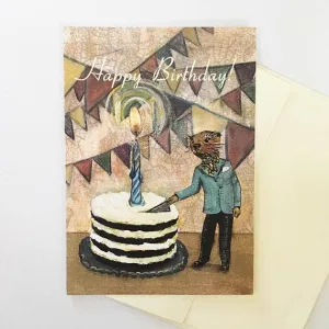 Otter Cake Card
