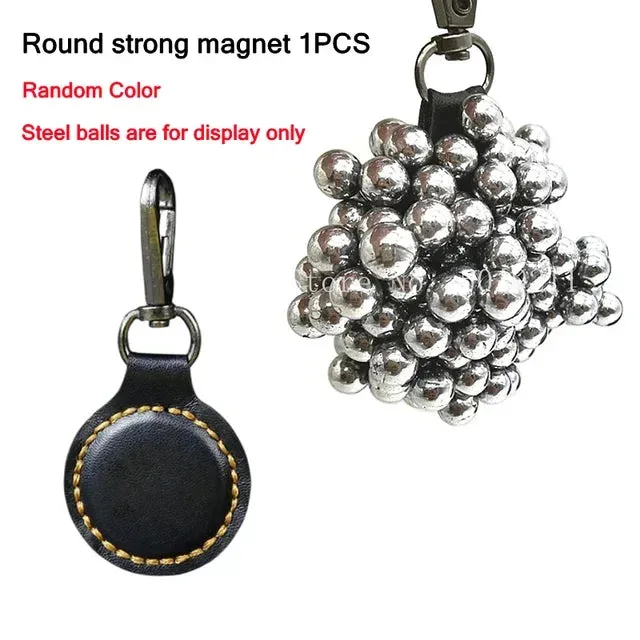 Outdoor Sports Steel Ball Slingshot Bag with Durable Leather Material - Multifunctional Hunting Package