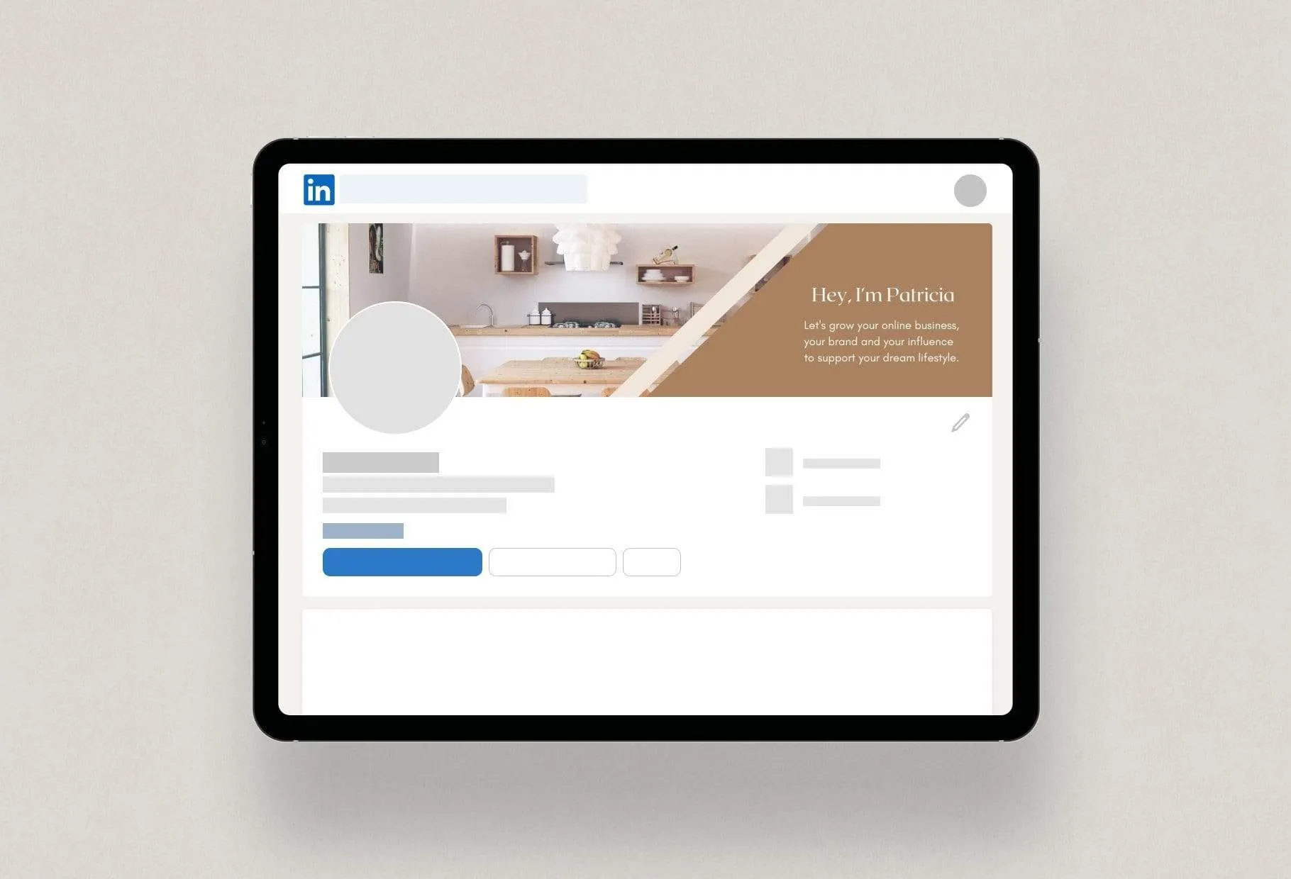 Patricia LinkedIn Banner Canva Template