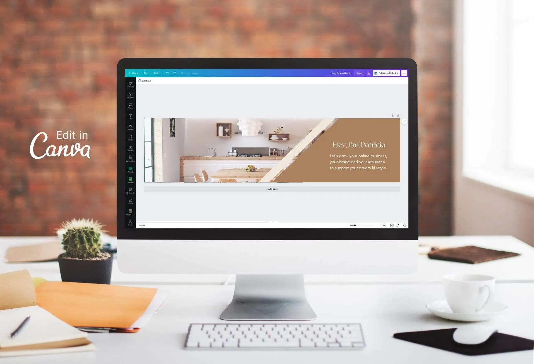 Patricia LinkedIn Banner Canva Template