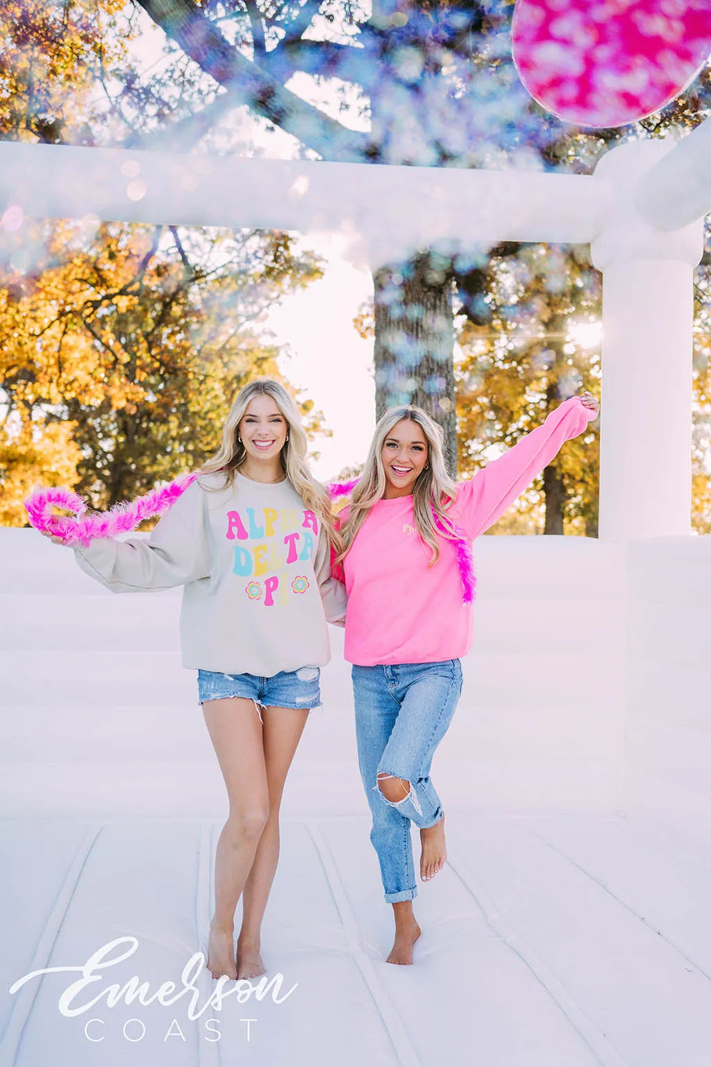 Phi Mu PR LIOB Smiley Face Crewneck