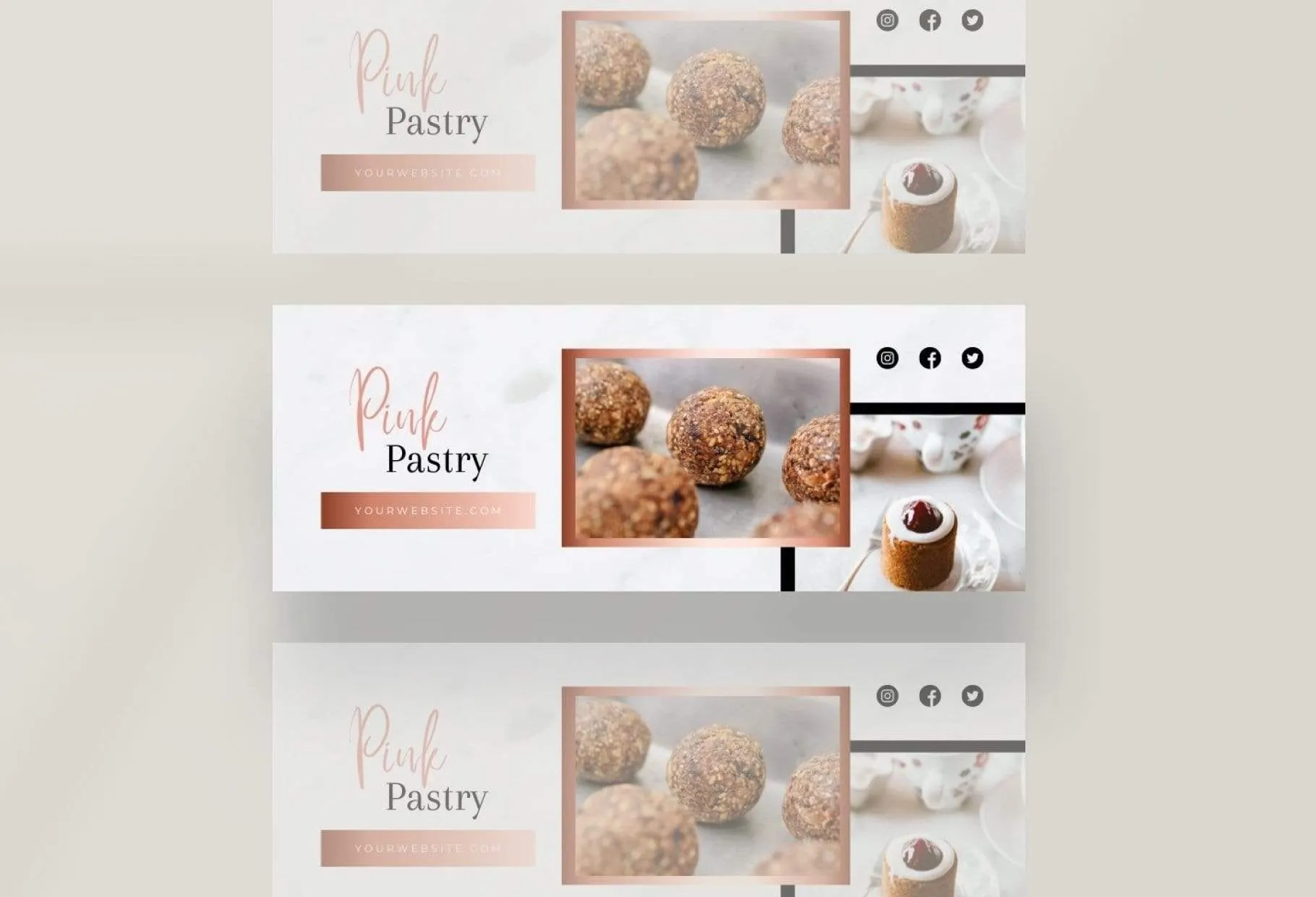 Pink Facebook Cover Canva Template