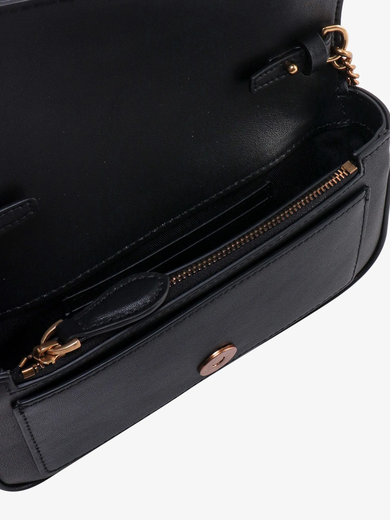 Pinko Love One Pocket Leather Shoulder Bag With Love Birds Buckle
