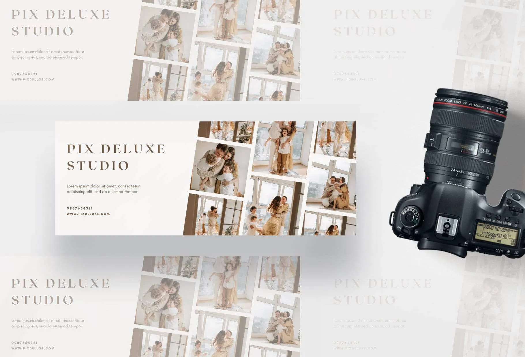 Pix Facebook Cover for Photographers Editable Canva Template