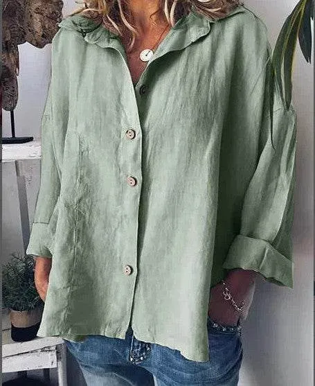 Plus size women's retro shirt
