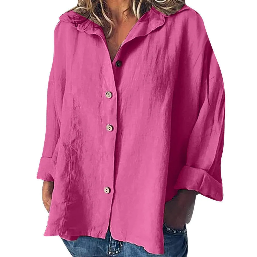 Plus size women's retro shirt
