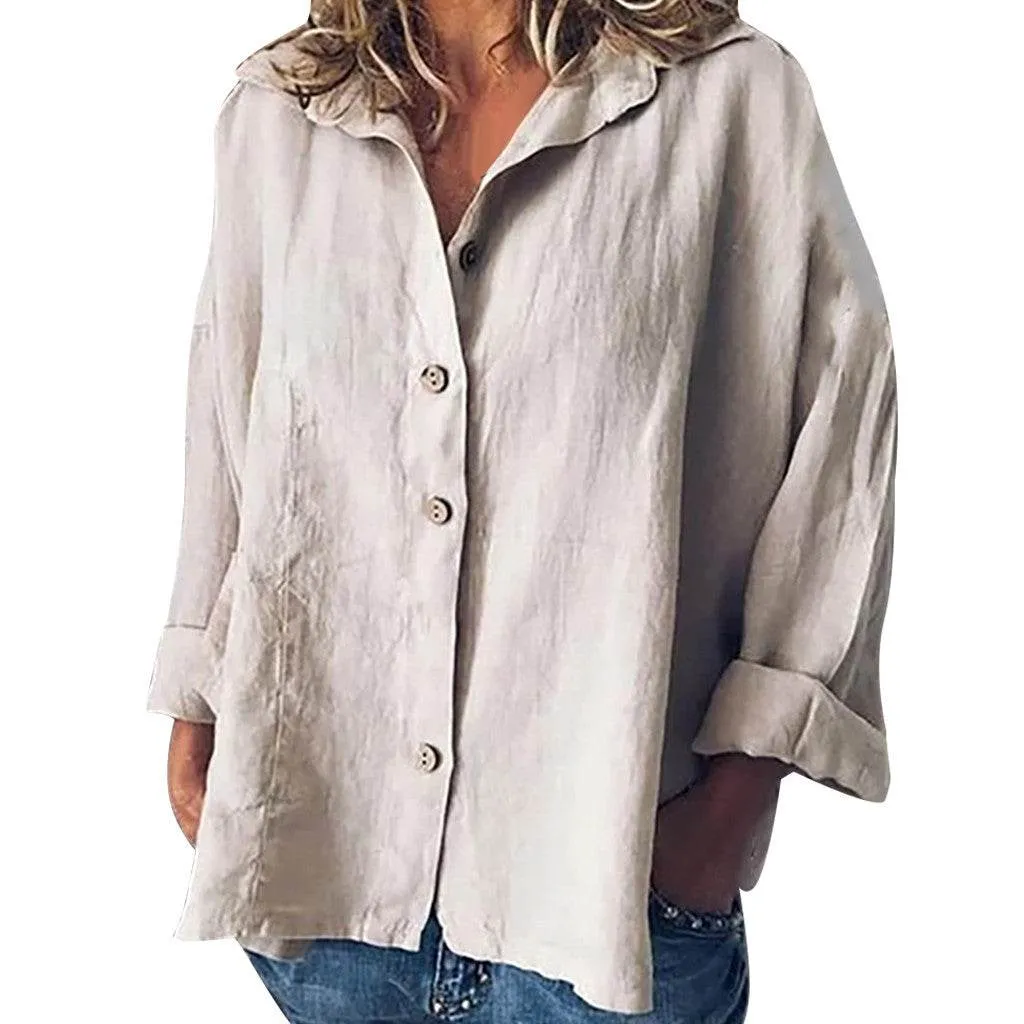 Plus size women's retro shirt