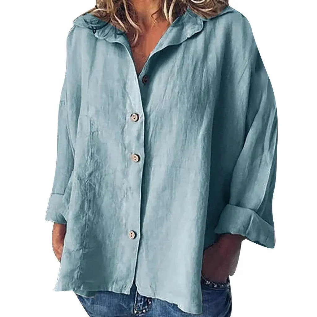 Plus size women's retro shirt