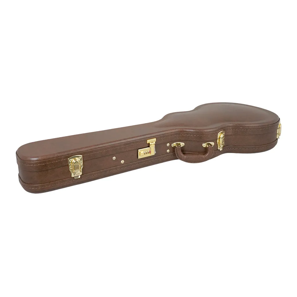 Premium LP Case - Brown w/ Red Plush Interior