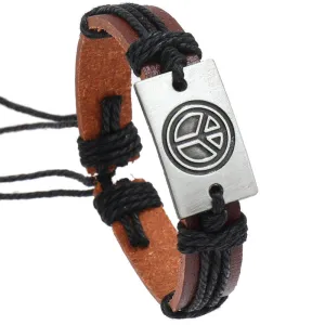 Pulseira Retro de Couro