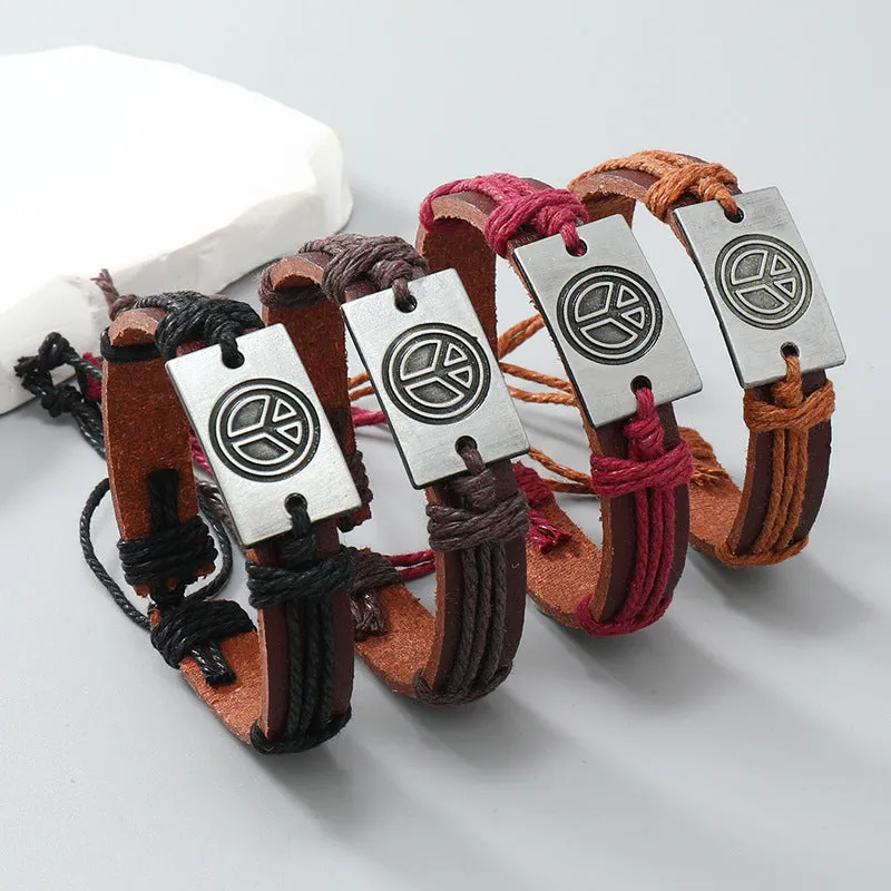 Pulseira Retro de Couro